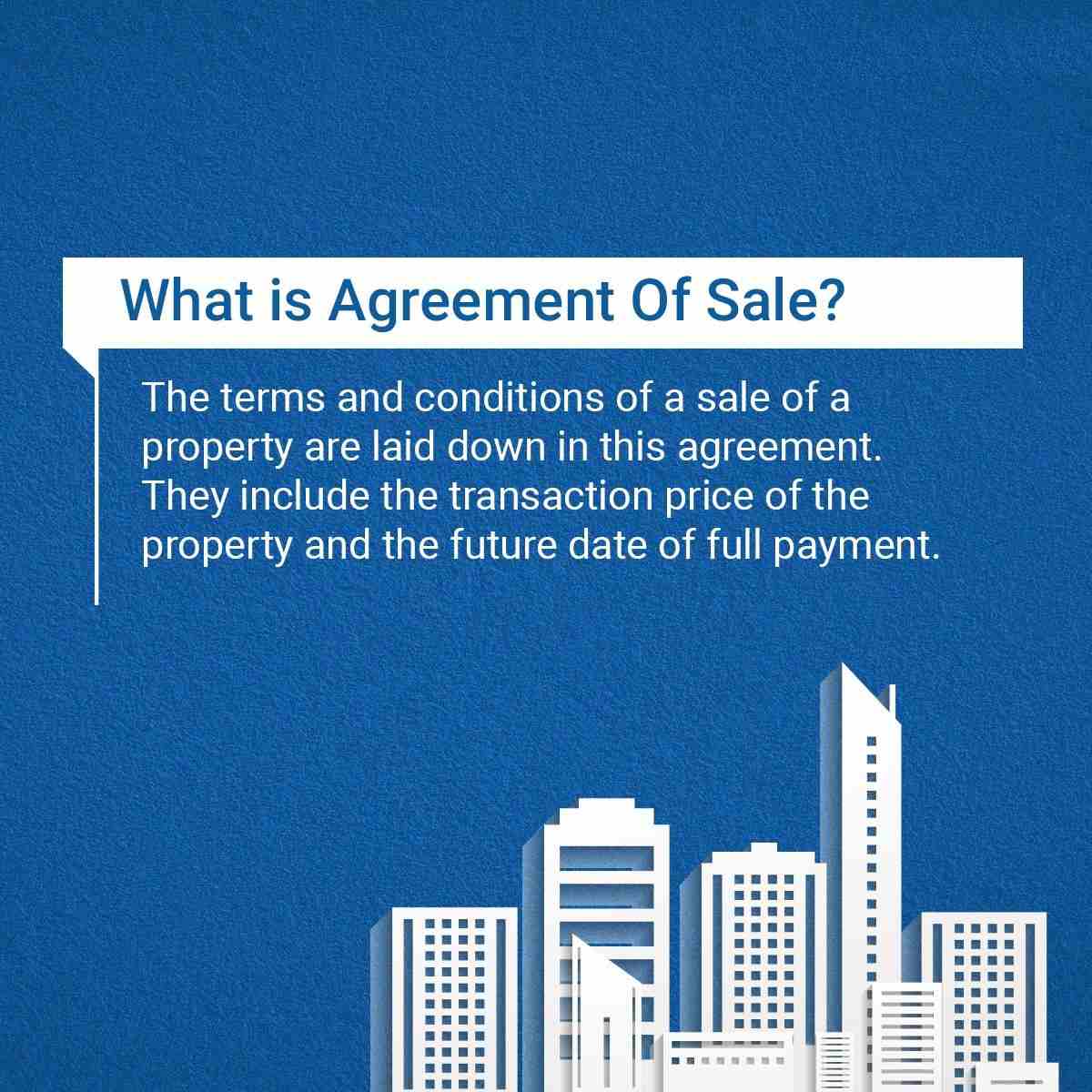 What is Agreement of Sale?